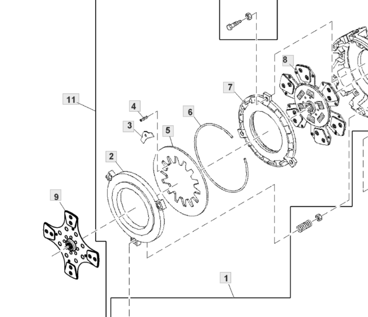 SJ23133 john deere tractor clutch 